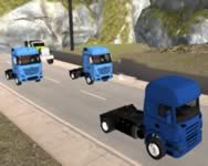 Truck driver snowy roads 2 személyes HTML5 játék